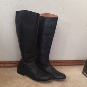 Right below the knee, 100% GENUINE LEATHER BOOTS